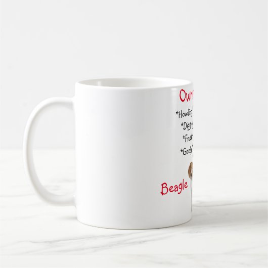 Tasse de café de beagle (Gauche)