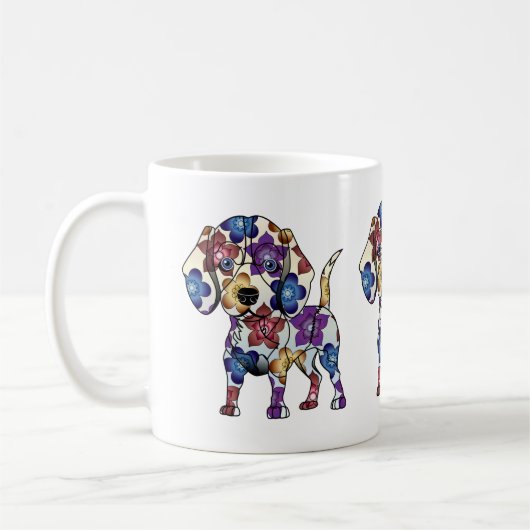 Tasse de café de beagle (Gauche)