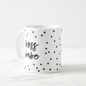 Tasse de café de bébé de patron de confettis (Devant gauche)