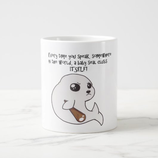 Tasse de café de bébé phoque (Devant)