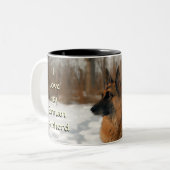 Tasse de café de berger allemand (Devant gauche)