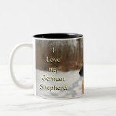 Tasse de café de berger allemand (Gauche)