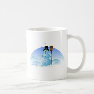 Tasse de café de bonhomme de neige