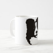 Tasse de café de border collie (Devant gauche)