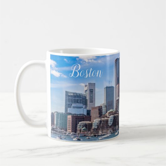 Tasse de café de Boston Massachusetts Front de mer (Gauche)