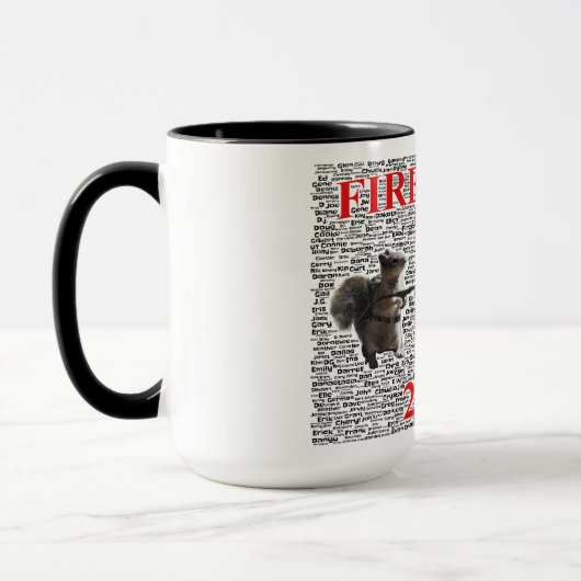 Tasse de café de bouche d'incendie avec le nuage (Gauche)