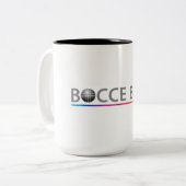 Tasse de café de boule de Bocce (avec l'accent (Devant gauche)