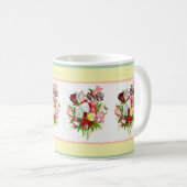 Tasse de café de bouquet de pois doux (Devant droit)