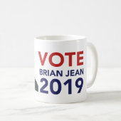 Tasse de café de Brian Jean de vote (Devant droit)
