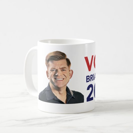 Tasse de café de Brian Jean de vote (Devant gauche)