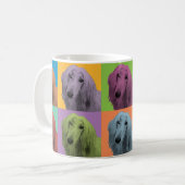 Tasse de café de Bruit-Art de lévrier afghan (Devant gauche)