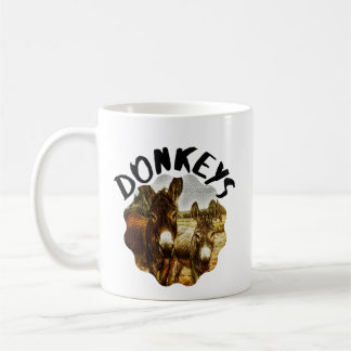 Tasse de café de cadeau d'amants d'âne