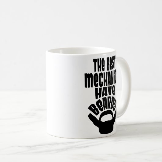 Tasse de café de cadeau de barbe de mari d'ami de (Devant droit)