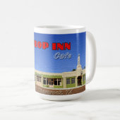 Tasse de café de café d'auberge de baisse d'U (Devant droit)