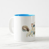 Tasse de café de caractère de chat siamois de (Devant gauche)