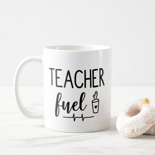 Tasse de café de carburant de professeur (Avec donut)