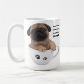 Tasse de café de carlin (Gauche)