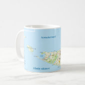 Tasse de café de carte de Nantucket (Devant gauche)