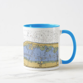 Tasse de café de carte de navigation de port de