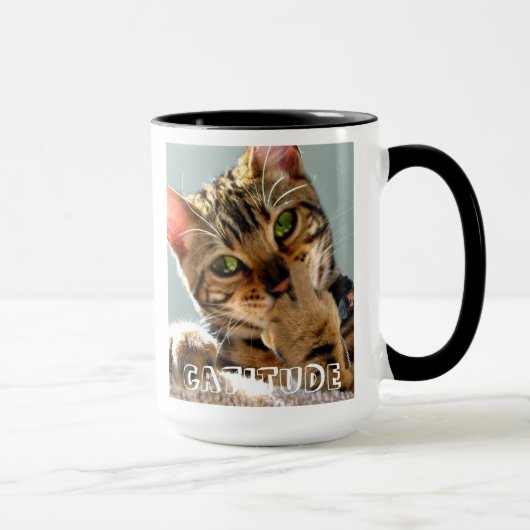 Tasse de café de Catitude de chat du Bengale (Droite)