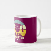 Tasse de café de célébration de remise de diplôme (Devant droit)