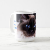 Tasse de café de chat de Ragdoll (Devant gauche)