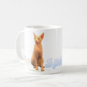 Tasse de café de chat de Sphynx (Devant gauche)