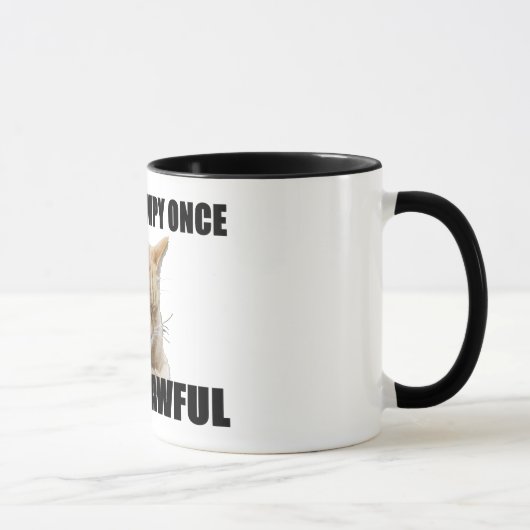 Tasse de café de chat de zen (Droite)