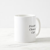 Tasse de café de chat noir (Devant droit)