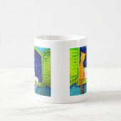 Tasse de café de chats d'observation des étoiles (Centre)