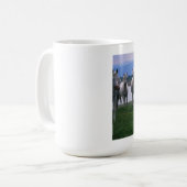 Tasse de café de chevaux blancs (Devant gauche)