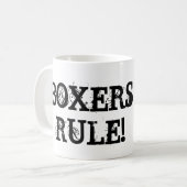 Tasse de café de chien de boxeur (Devant gauche)