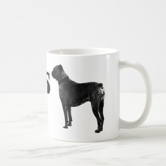 Tasse de café de chien de boxeur (Droite)