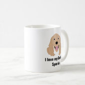 Tasse de café de chien de cocker - tasse de cocker (Devant droit)