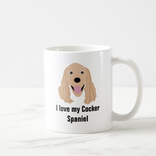Tasse de café de chien de cocker - tasse de cocker (Droite)
