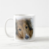 Tasse de café de chien de colley (Gauche)