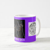 Tasse de café de chien de gagnants (Devant droit)