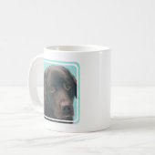 Tasse de café de chien de laboratoire de chocolat (Devant gauche)