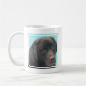 Tasse de café de chien de laboratoire de chocolat (Gauche)
