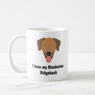 Tasse de café de chien de Rhodesian Ridgeback -
