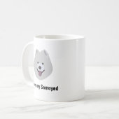 Tasse de café de chien de Samoyed - amour d'I ma (Devant gauche)