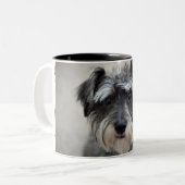 Tasse de café de chien de Schnauzer (Devant gauche)