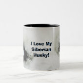 Tasse de café de chien de traîneau sibérien (Centre)