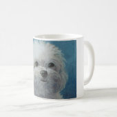 Tasse de café de chien maltais (Devant droit)