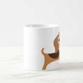 Tasse de café de chiot de chien de beagle (Centre)
