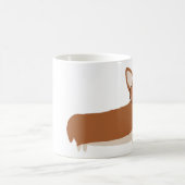 Tasse de café de chiot de chien de corgi (Centre)