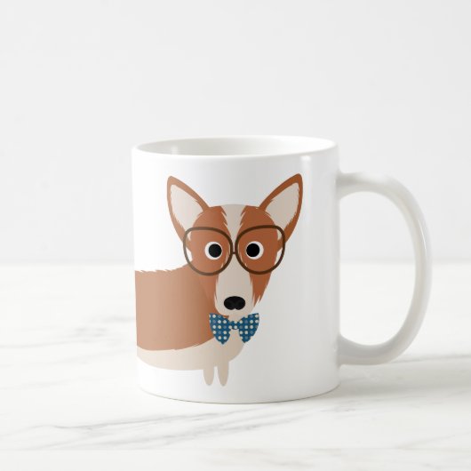 Tasse de café de chiot de chien de corgi (Droite)