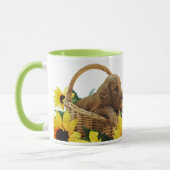 Tasse de café de chiot de Goldendoodle (Gauche)