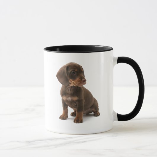 Tasse de café de chiot de teckel (Droite)
