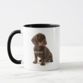 Tasse de café de chiot de teckel (Gauche)